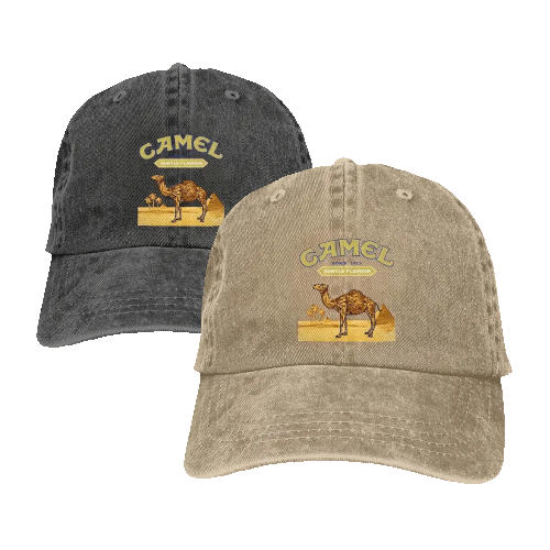 czapka z daszkiem camel